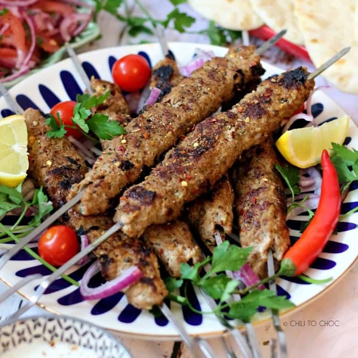 Adana kebab, a Turkish dish