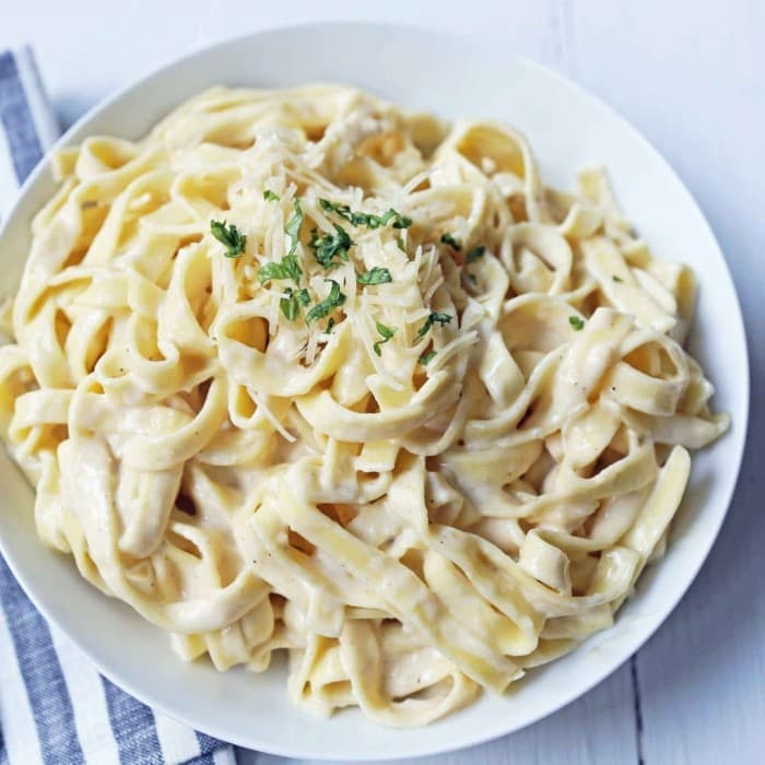 Fettuccine Alfredo, a Italian dish