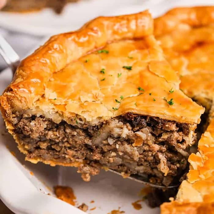 Classic Tourtière, a Canadian dish