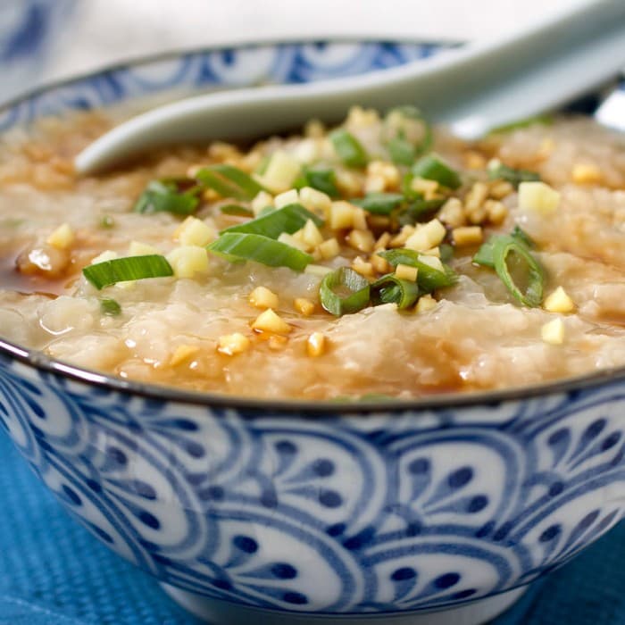 Chicken Congee, a Chinese dish