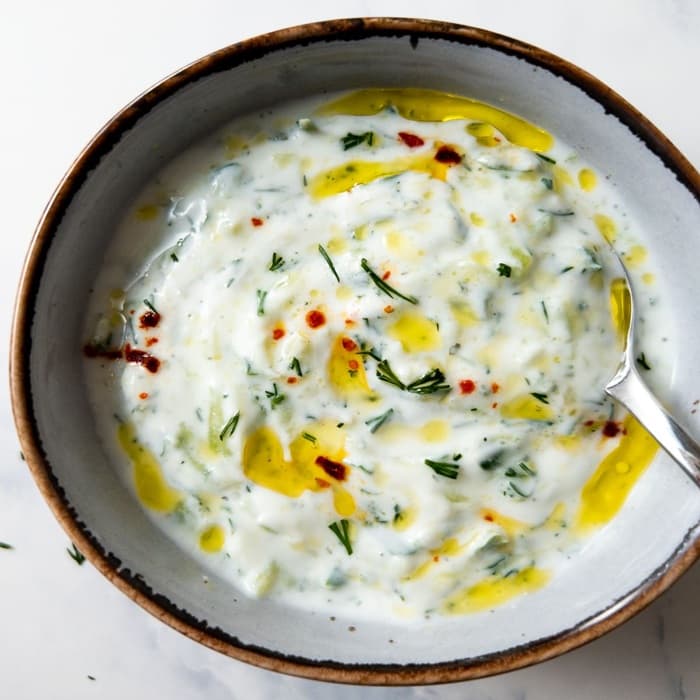 Cacik, a Turkish dish