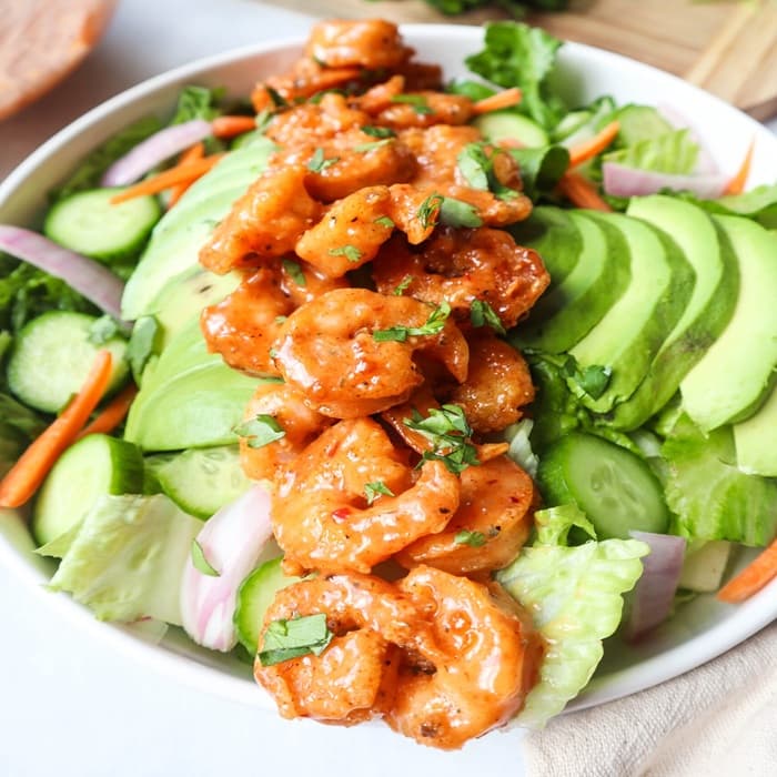Bang bang prawn salad, a Vietnamese dish