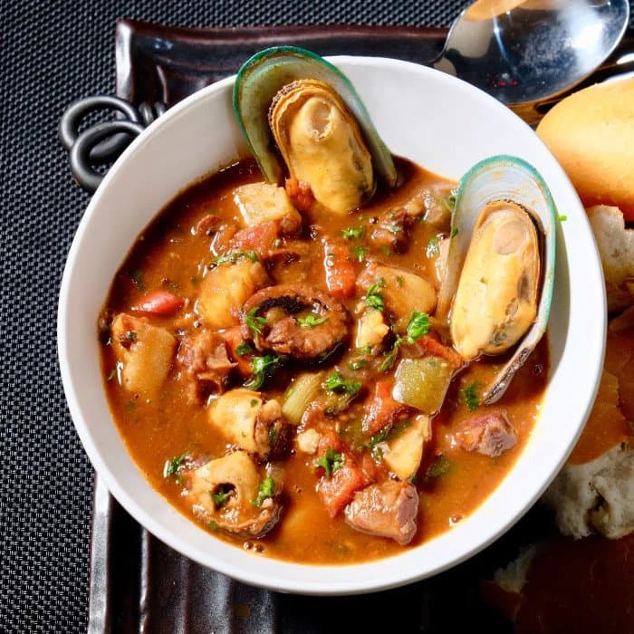 Portuguese fish stew (Caldeirada de peixe), a Portuguese dish