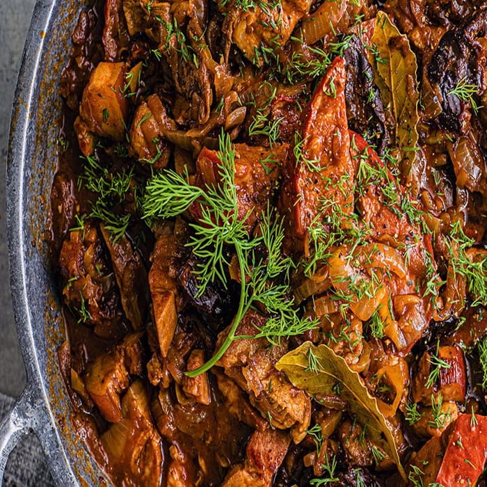 Bigos (Polish hunter's stew), a Polish dish