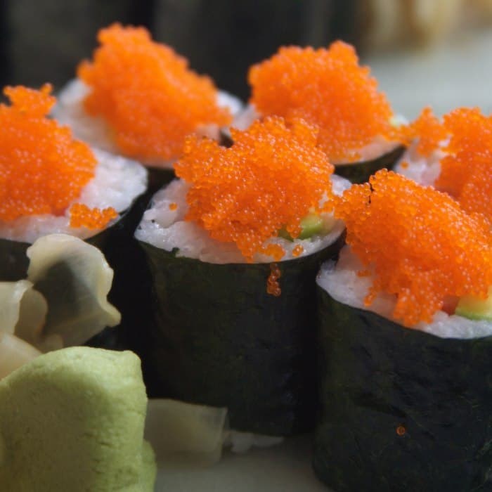 Sushi, a Japanese dish
