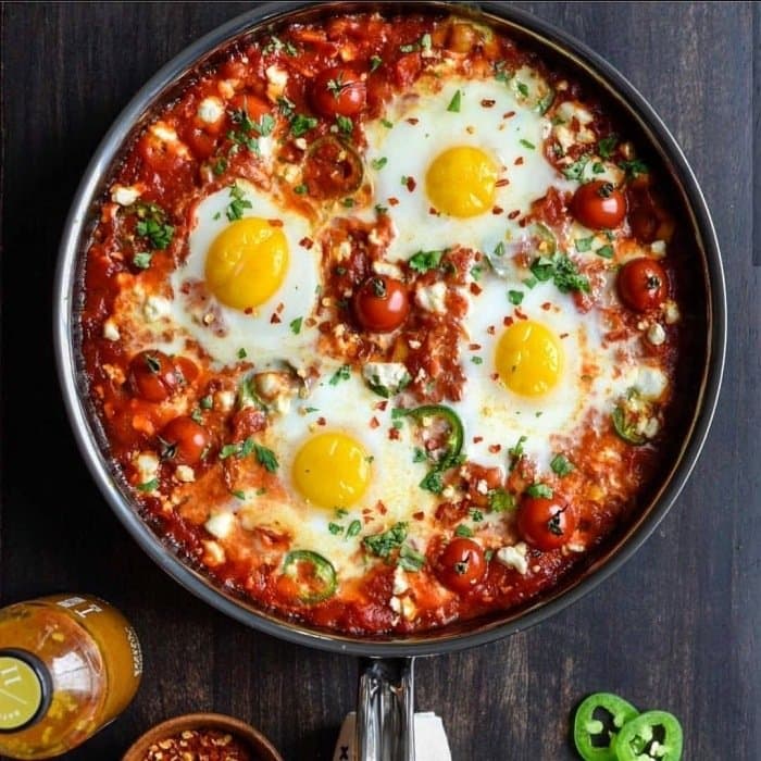 Shakshuka, a Egyptian dish