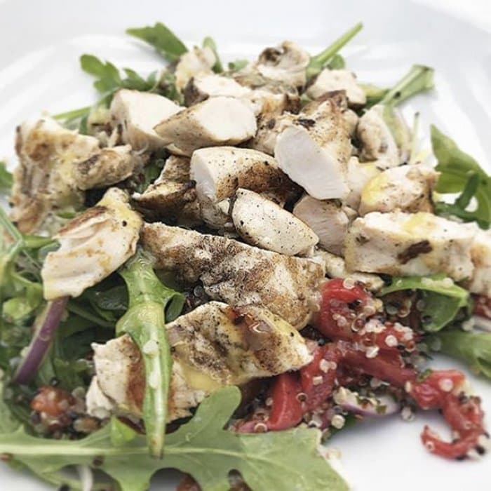 Chicken Quinoa Greek Salad, a Greek dish