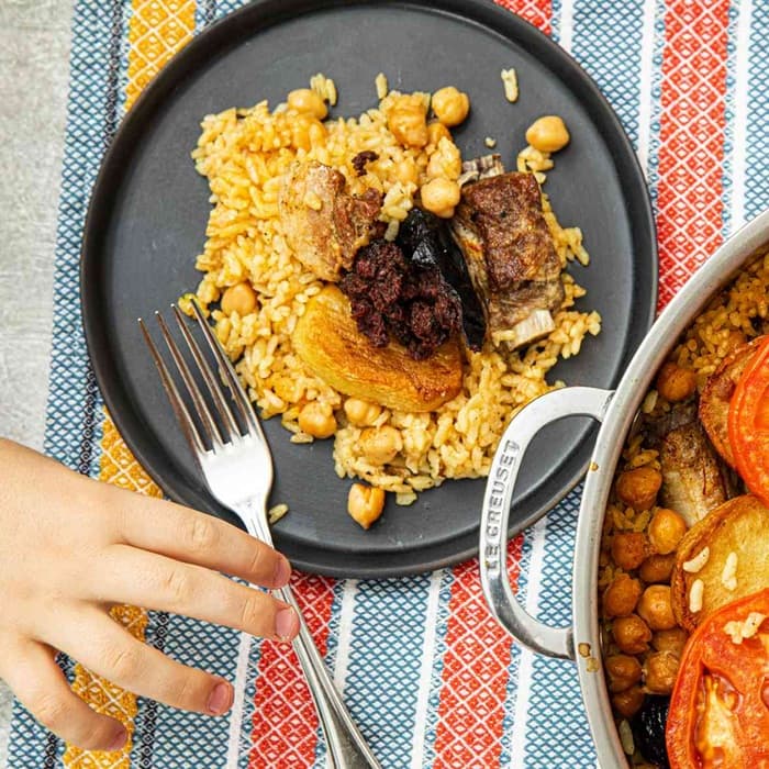 Arroz al horno (baked rice), a Spanish dish