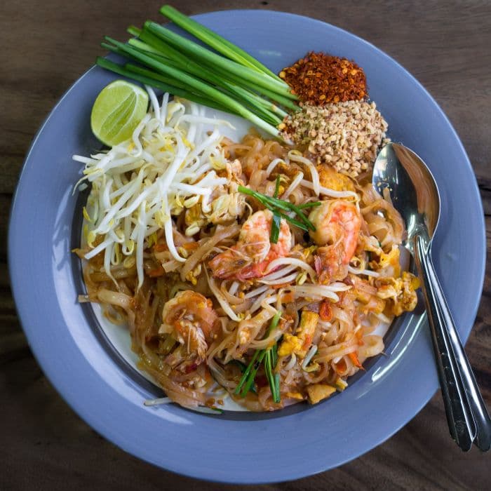 Pad Thai, a Thai dish