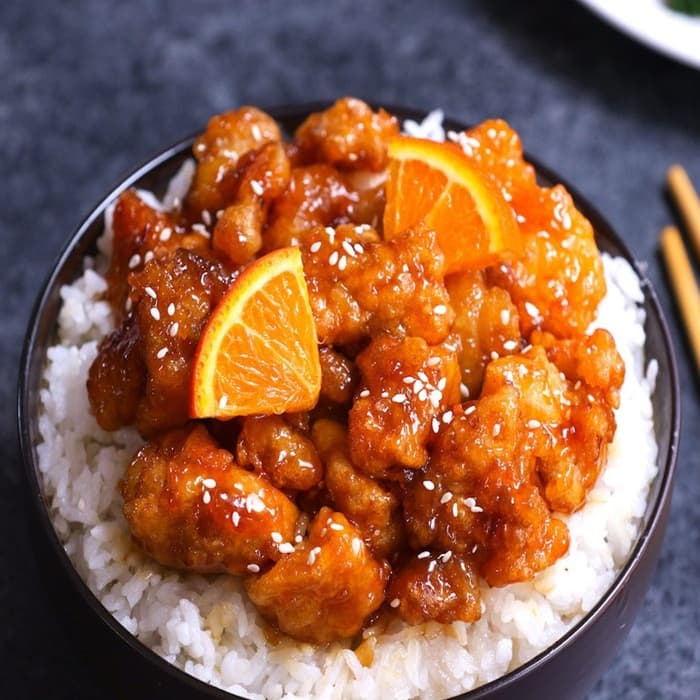 Chinese Orange Chicken, a Chinese dish