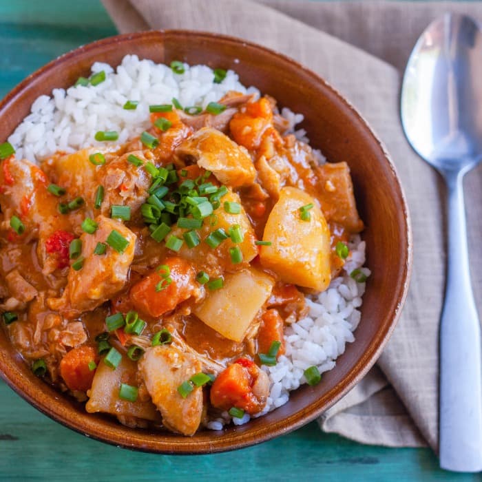 Massaman Beef curry, a Thai dish