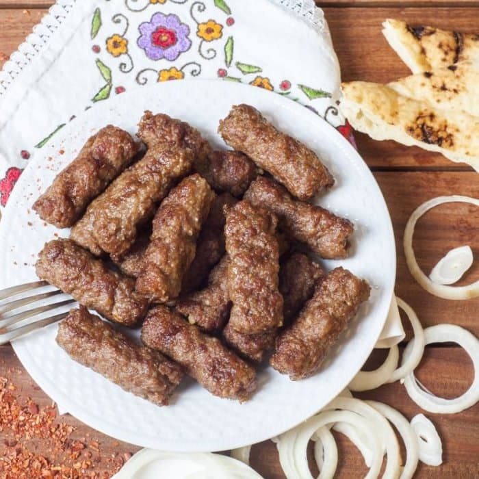 Cevapi Sausages, a Croatian dish