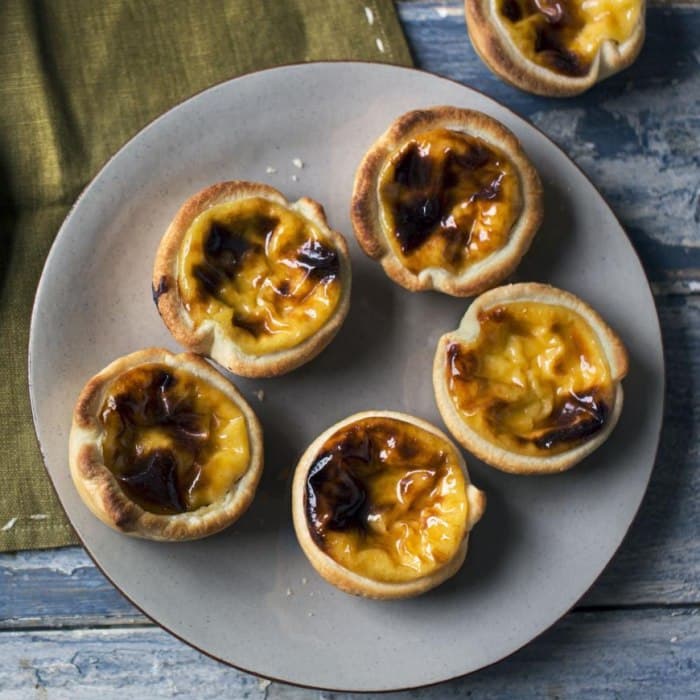 Portuguese custard tarts, a Portuguese dish