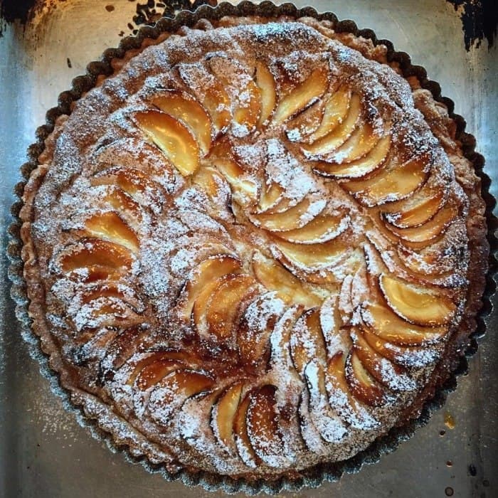 Apple Frangipan Tart, a British dish