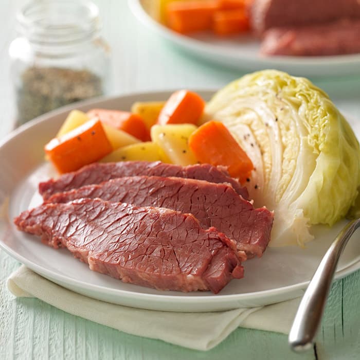 Corned Beef and Cabbage, a Irish dish